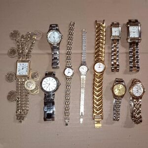 Gold and Silver Watch Collection Women Vintage Seiko Fossil And More!!!